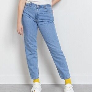 Vtg Levi's 550 Women's 16 Jeans Y2K Relaxed Fit Tapered Leg High Waist Mom Blue